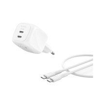 Smartprotect 2 Portlu Usb-c Şarj Cihazı 50 W, Çift Portlu Gan Şarj Cihazı, 1 M Usb-c Kablo Dahil, MacBook, Apple Uyumlu iPhone 1