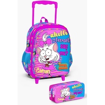 Coral High Kral Şakir Pembe Çekçekli 2'li Çanta Seti Set0233118