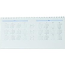 Keskin 2023 Aj-66 Haftalık Masa Ajandası, Çizgi, 16x33,5 Cm Açık Gri