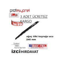 Bay-Tec Ağaç Tilki Kuyruğu Ucu Kemik Testeresi Ucu 240 MM 3 Adet