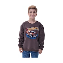 Kahverengi Erkek Çocuk Baskılı Sweatshirt Kahverengi