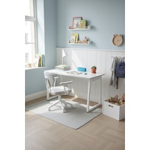 Vilinze Biga Çalışma Ofis Masası Ve Deniz Çalışma Ofis Sandalyesi Set - 60x120 Cm Teddy Kırçıllı Gri Vilinze Biga Çalışma Ofis Masası Ve Deniz Çalışma Ofis Sandalyesi Set - 60x120 Cm Teddy Kırçıllı Gri