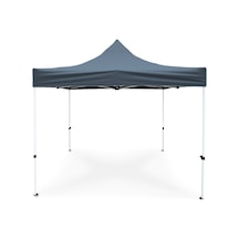 Bahçe Çadırı Çardak 3x3 Portatif Gazebo Outdoor Çadır 3x3m Gölgel Gri