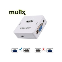 Molix Vga To Hdmi Çevirici Dönüştürücü Adaptör (500006943)