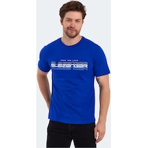 Slazenger PALLU I Erkek  Saks Mavi Tişört