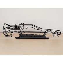 Delorean Back To The Future 20cm Plastik Masa Süsü Masa Dekorasyonu