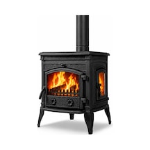 Flame Stove Fs-014yk Sirius Ultra Yan Kapaklı Pik Döküm Odun Kömür Sobası