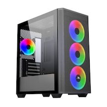 Power Boost PB-P2252BB USB 3.0 Mesh Ring ARGB Fan M-ATX Kasa Siyah