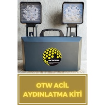 Otw Profesyonel Mobil Acil Aydınlatma Kiti 54wh Metal Kasa Şarj Edilebilir Projektör 50W Beyaz