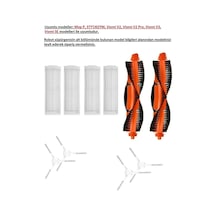 Xiaomi Uyumlu Mop Pro Ve Viomi Uyumlu V2 Pro Uyumlu Yedek Fırça Filtre Seti
