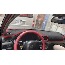 2000-2003 Hyundai Accent Torpido Koruma Halısı Kenar Renk Kırmızı
