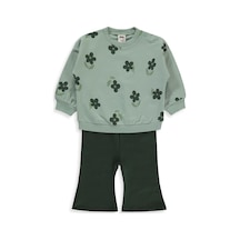 Civil Baby Çiçek Empirme Basic 6-18 Ay Takım - Haki