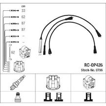 Ngk Buji Bobin Kablosu Takımı Set Opel Vectra A-ascona C-kadett E 1.8-2.0 8v Sv-ne 0796 1612642 90350551 1612473 1612501