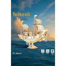 Japon Gemisi 3d Puzzle Ahşap Minyatür Maket Kiti Dıy Kendin Yap