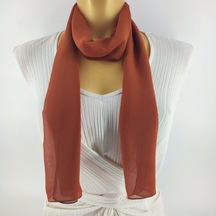 Tedz Collection Paredora Terracota Uzun Fular Çok Renkli
