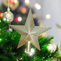 Vıp Deluxe Gold Yılbaşı Çam Ağacı Tepe Yıldızı Gold Noel Ağacı Tepe Yıldızı Gold Altın 20 Cm Yıldız