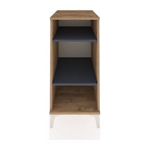 Kronos Komodin 2 Raflı 44x59x96 Çam-antrasit Atlas Çam