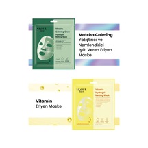 Dermal Seoul Face Matcha Yatıştırıcı Işıltı Veren Eriyen Glow Hidrojel Maske Ve Vitamin Eriyen Maske