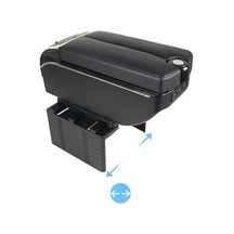 Ford Courıer Mk2 Uyumlu Kol Dayama Kolçak Usb'li Bardaklıklı Çift Açılır Siyah Deri 1.sınıf Kalit