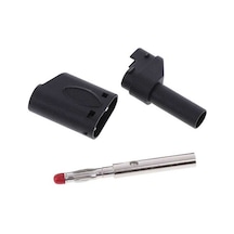Banana Jak Korumalı Tip 4Mm Ic-238E - Siyah