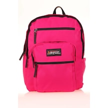 Kaukko Full Pocket Okul Sırt Çantası Koyu Pembe K1604