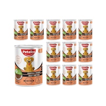 Peteko Yetişkin Köpek Somonlu Ve Jöleli Konserve Mama 400 Gr X 12 Adet