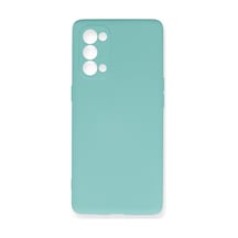 Oppo Reno 5 Pro Uyumlu Kılıf Nano İçi Kadife Silikon - Turkuaz