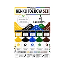 Toz Mum Boyası Seti 10 Cc 5'li Soya & Parafin Wax Için Sarı, Siyah, Mavi, Yeşil, Kahverengi Bkfab5srsmykh10g Karışık