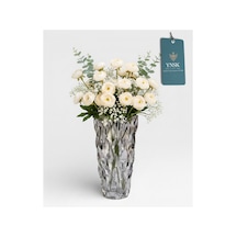 Chacha Home Luxury Prısm İthal Cam Vazo 24x13 Cm Füme