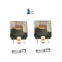 iki Adet Mini Role 12v. 5 Uçlu. 40 A. Far. Korna. Fan. Lpg Röle