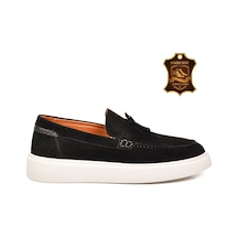 Voyager Erkek Siyah Süet Rahat Tabanlı Şık Hakiki Deri Smart Casual Ayakkabı Loafer 6795 M Çok Renkli
