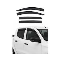 Fiat Fullback 2016-2020 Uyumlu Araca Özel Sport Style Akrilik Cam Rüzgarlığı Koyu Duman 4 Parça