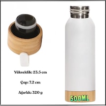 Uyguna-yakala 500ml -beyaz Çelik Termos-erm.167 Çok Renkli