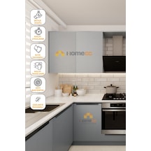 Gri Kumaş Desenli Yapışkanlı Kaplama Pvc Folyo 120 Cm Mobilya, Duvar, Dekoratif Kullanım - Kf642 120 X 200 Cm
