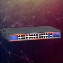 Ztech Zr-p2421fn 24+2+2 Poe Switch 350w +2 10/100/1000-126004
