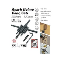 Sgs Ayarlı Delme Panç Seti 30 Mm - 120 Mm