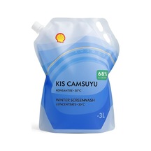 Kışlık Cam Suyu -30 C Dereceye Kadar Dayanıklı Antifrizli 3 Lt Poşet Ambalaj