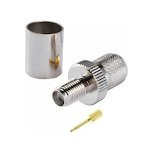 RP SMA RG8-11-165-213-214 LMR400 Dişi Sıkmalı Crimp Kablo Konnektörü
