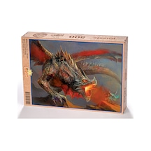 King Of Puzzle Ejderha Ve Şövalye Ahşap Puzzle 500 Parça