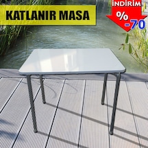 Depolife 60X80 Cm Bilgisayar Masası Mutfak Masası Katlanır Masa Portatif