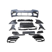 Bmw 5 Serı- G30- 20/22 Ön Tampon Gri Izgaralı/sis Kapaklı/sensör Delikli F90/m5/lcı