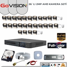 26’li 2mp Full Color 3.6mm Lens 1080p Fullhd Warmled Ahd Bullet Set