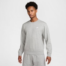 Nike Nike Club French Terry Crew Gri Erkek Sweatshirt Fn3888-063