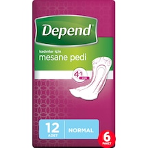 Depend Kadın Mesane Pedi Normal 6 x 12'Li