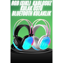 Yeni - 650 - Nesil Kulak Üstü Kablosuz Uzun Ömürlü Rgb Işıklı - Flzdgnkr - Bluetooth Kulaklık