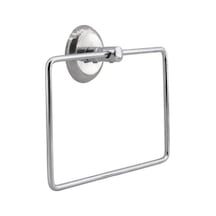 Kare Krom Havlu Halkası Duvara Monte, Parlak Krom Kaplama Metal Banyo Havluluğu, Modern Tasarım Kare Havlu Askılığ Çok Renkli