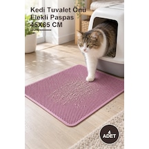 4 Adet Kedi Tuvalet Önü Elekli Paspas 45x65 Cm