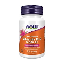 Now Foods Vitamin D-3 5,000 Iu 120 Softgels- İthal