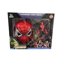 Kids Oyuncak Spiderman Işıklı Maske Ve Figür Seti 2156-sm
