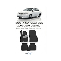 OtoCraft Toyota Corolla E120 2002-2007 Araca Özel 3d Havuzlu Eva Paspas Tam Set 5 Parça